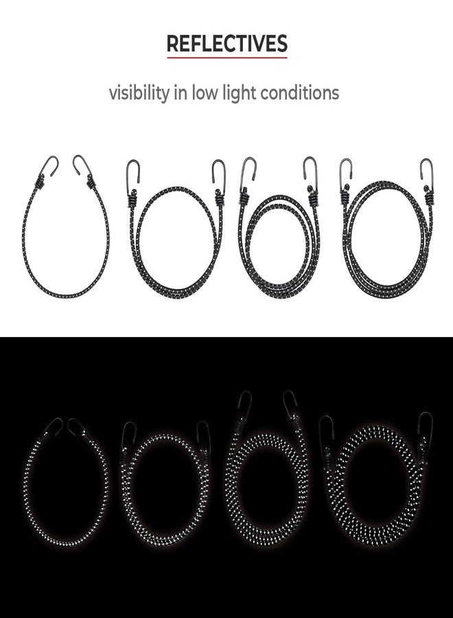 ViaTerra Reflective Bungee Cord for Bike Luggage with Hooks - Durable Bike Rope and Luggage Tie Down, Perfect Bungee Cord and Luggage Rope for Bikers (3 Ft.) - Image 5